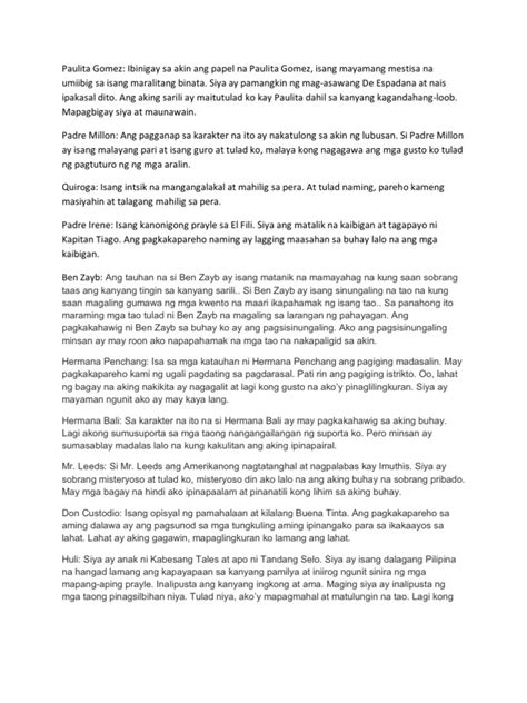 el filibusterismo monologue|Paulita Gomez .